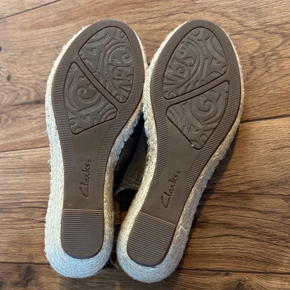 Clarks Gray Slingback Espadrilles - Picture 4 of 4